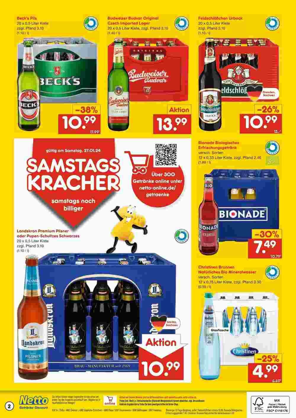 Netto Getränke Discount Prospekt (ab 21.01.2024) zum Blättern - Seite 2