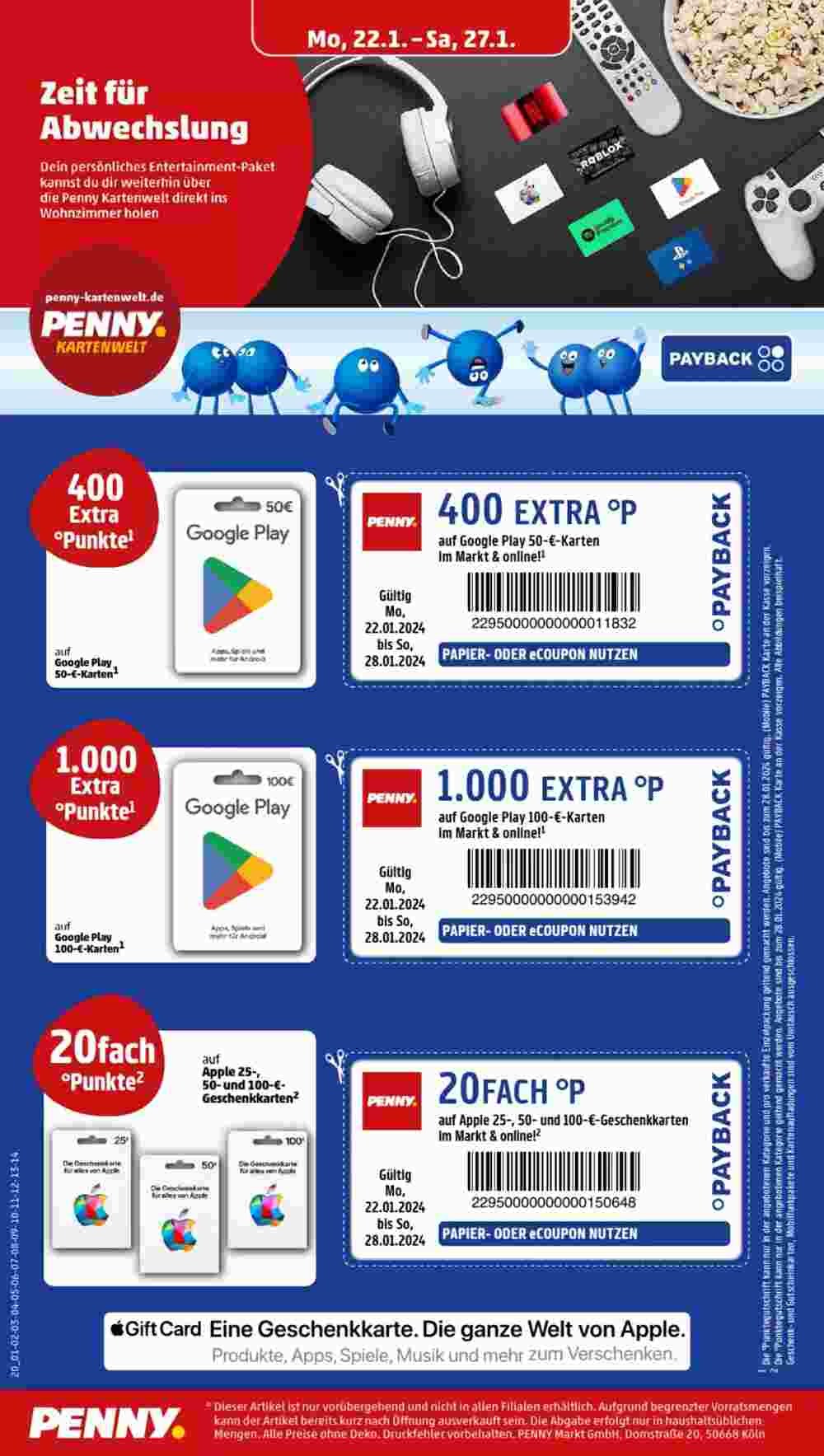 PENNY Prospekt (ab 22.01.2024) zum Blättern - Seite 20