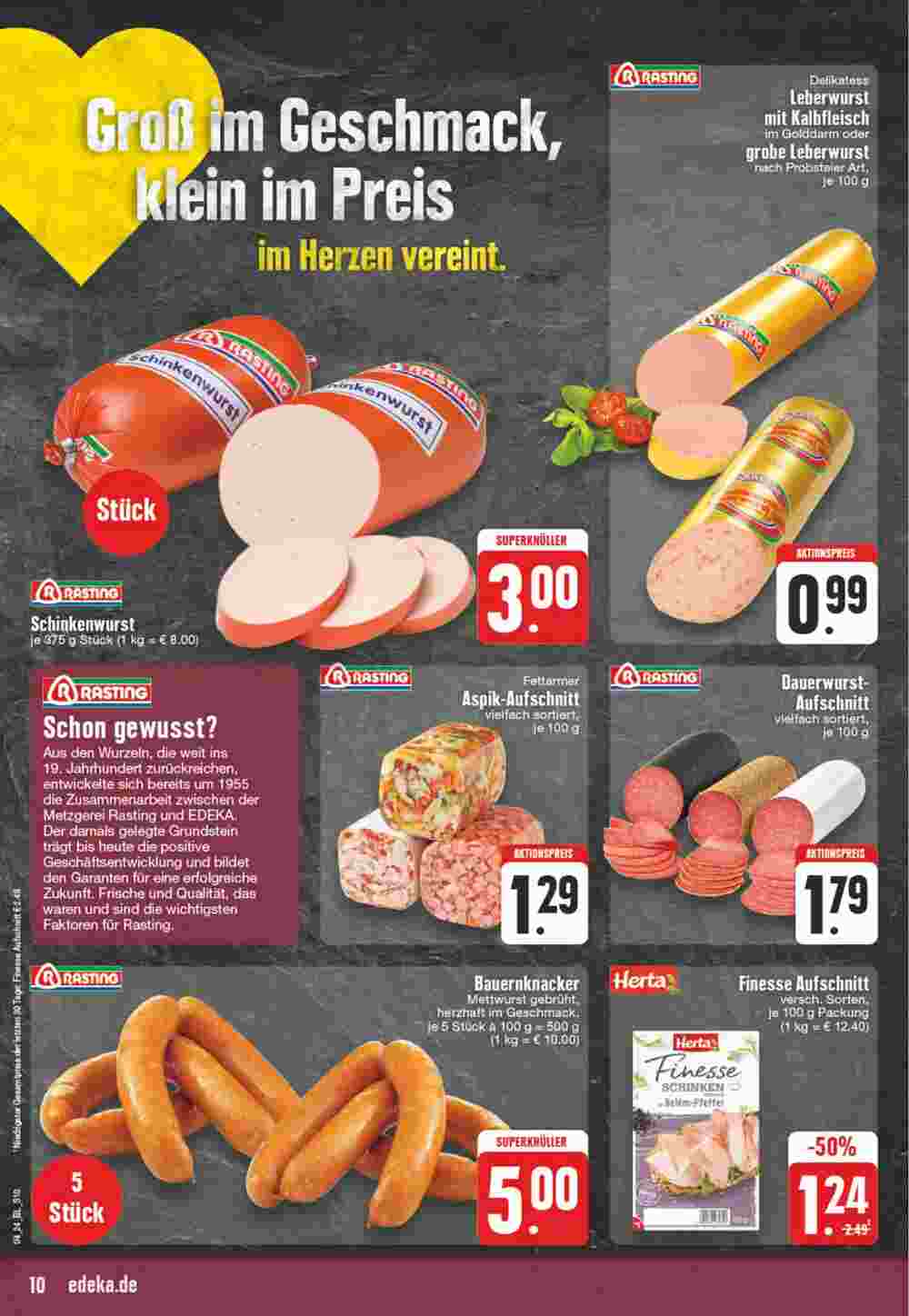 EDEKA Hövener Prospekt (ab 22.01.2024) zum Blättern - Seite 10