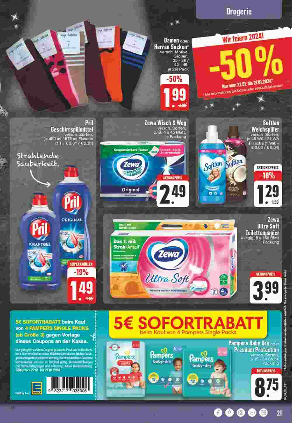 EDEKA Hövener Prospekt (ab 22.01.2024) zum Blättern - Seite 21