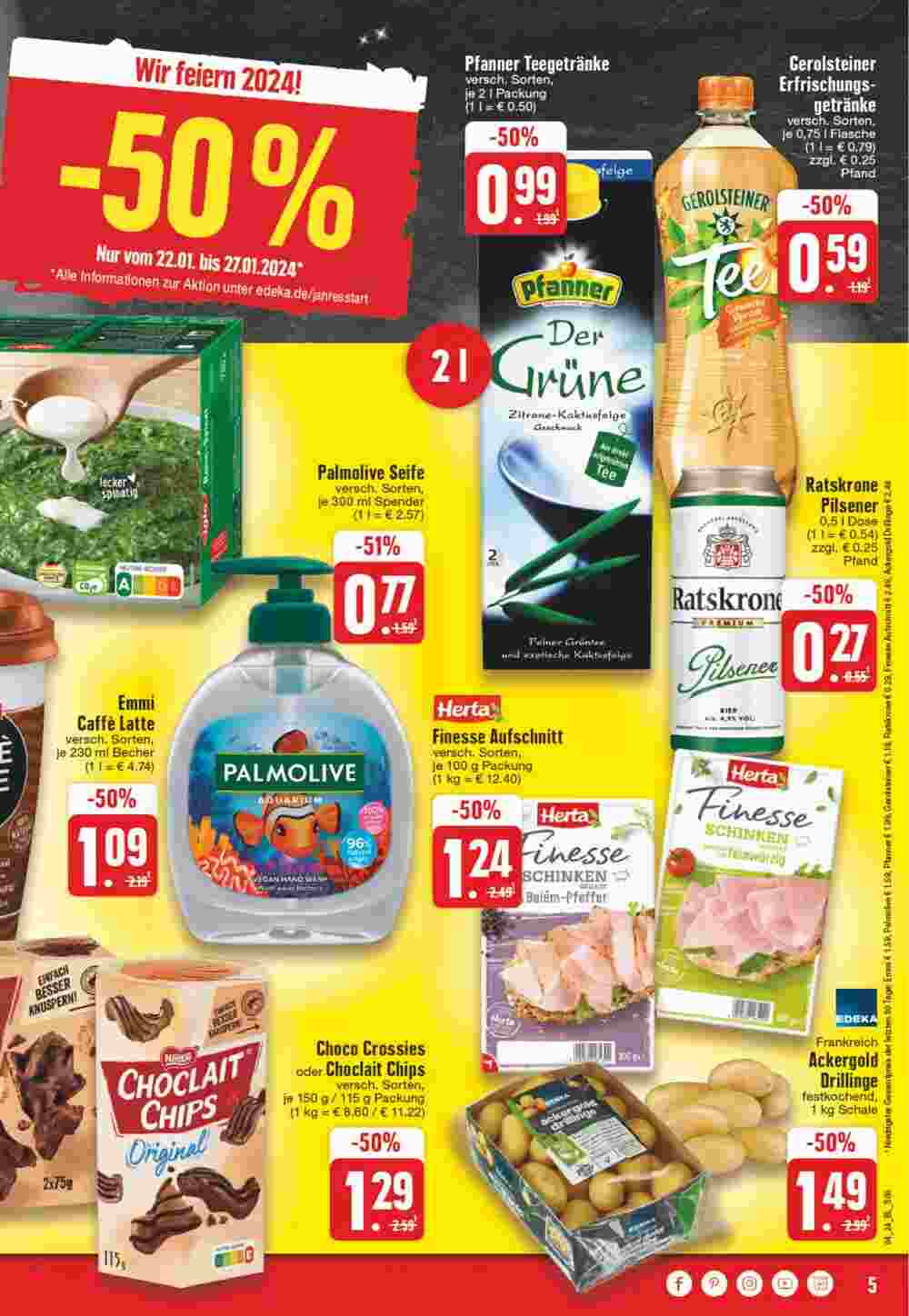 EDEKA Hövener Prospekt (ab 22.01.2024) zum Blättern - Seite 5