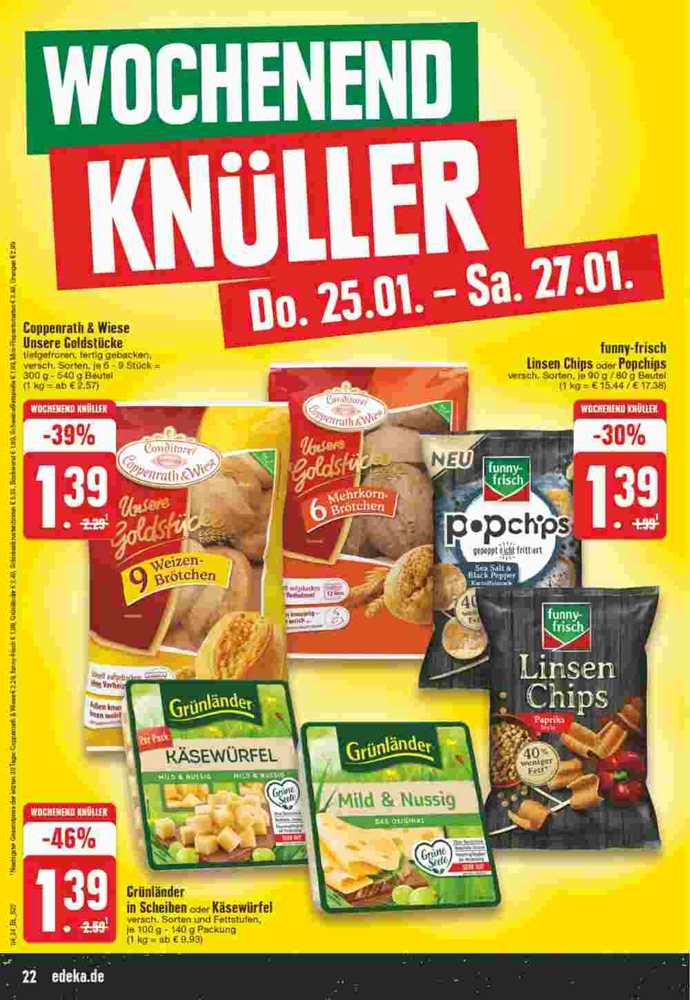 Edeka Honsel Prospekt (ab 22.01.2024) zum Blättern - Seite 22