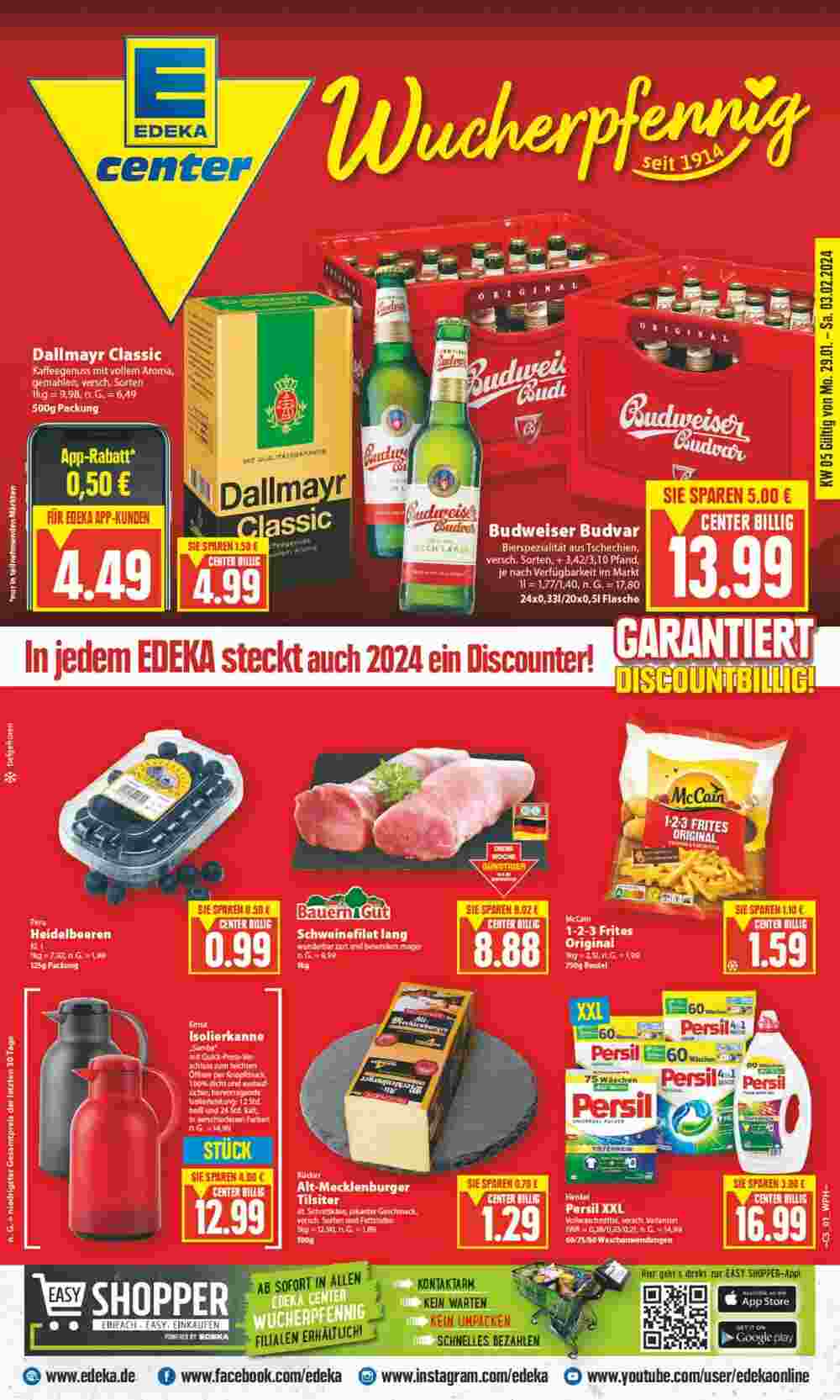 EDEKA Wucherpfennig Prospekt (ab 22.01.2024) zum Blättern - Seite 1