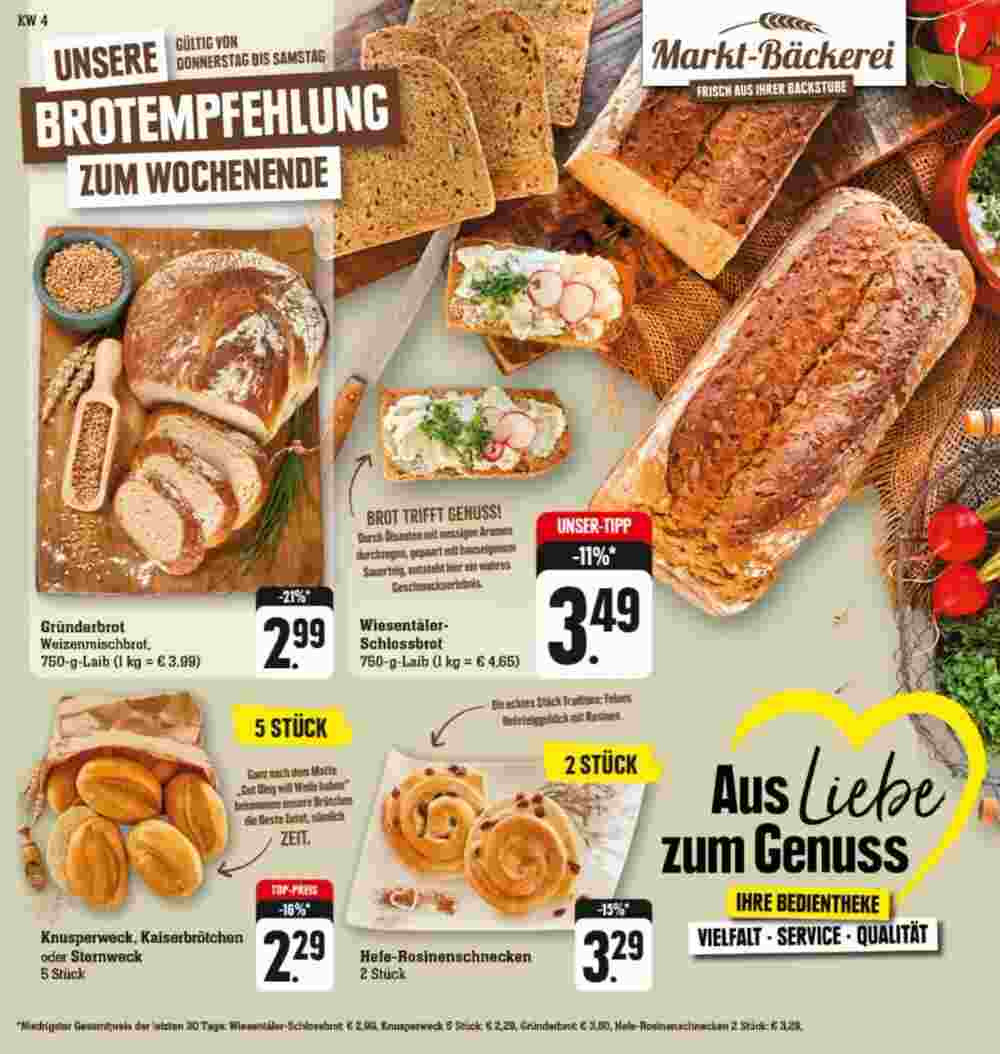 K&U Bäckerei Prospekt (ab 23.01.2024) zum Blättern - Seite 1