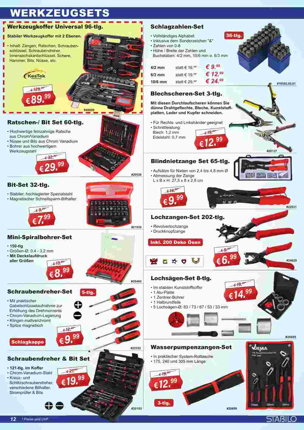 Stabilo Fachmarkt Prospekt (ab 24.01.2024) zum Blättern - Seite 12