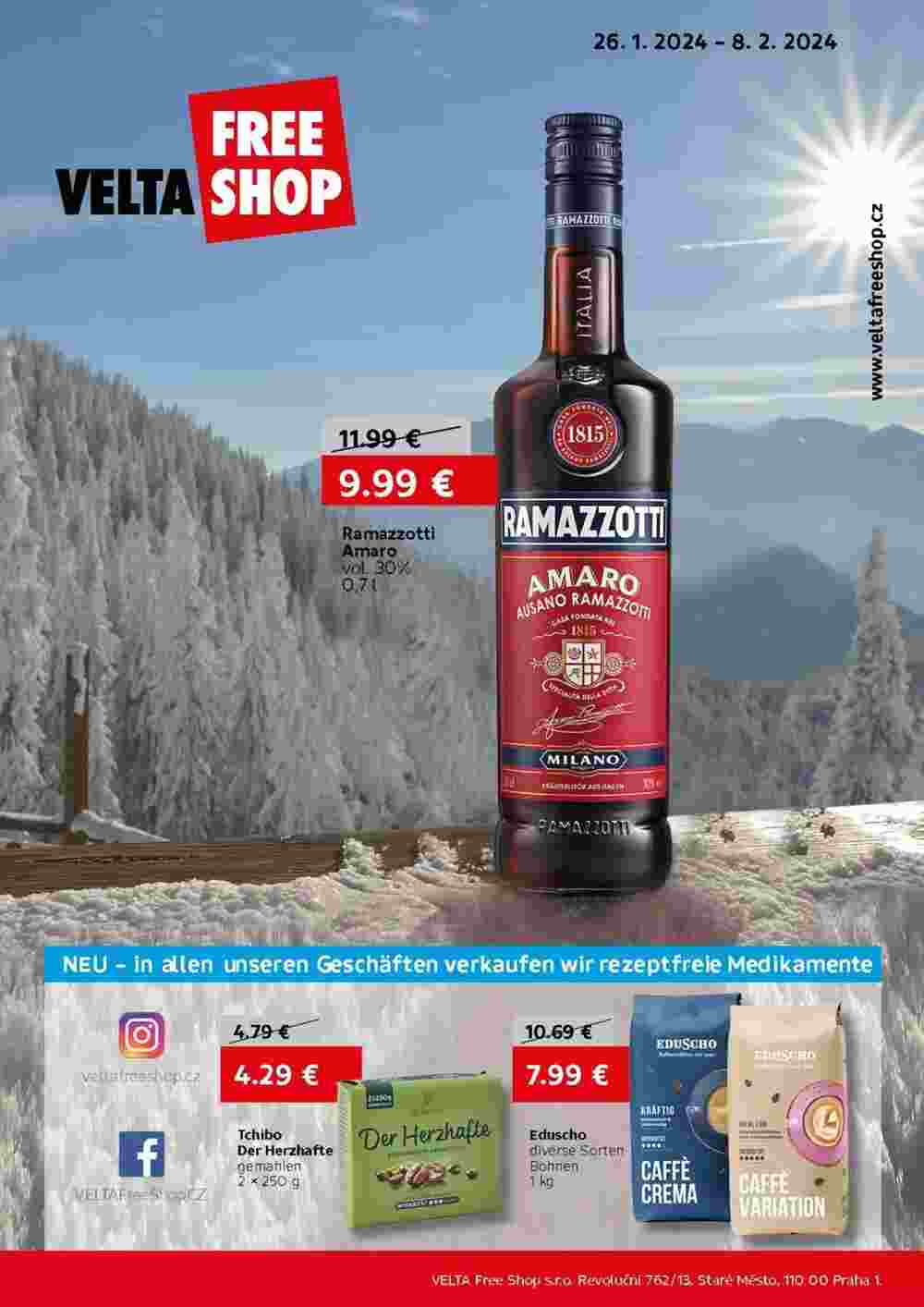 VELTA Free Shop Prospekt (ab 26.01.2024) zum Blättern - Seite 1