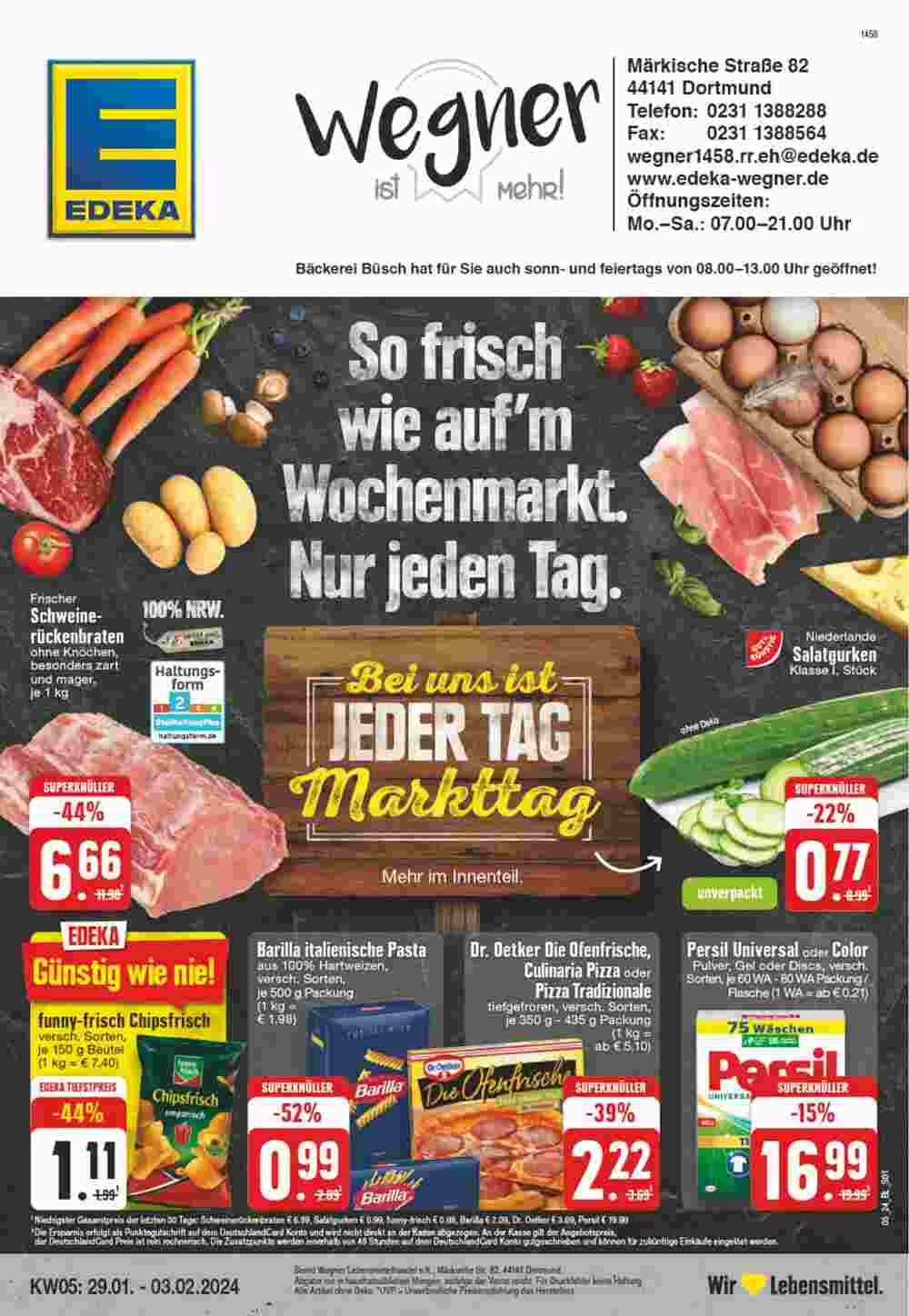 Edeka Wegner Prospekt (ab 29.01.2024) zum Blättern - Seite 1