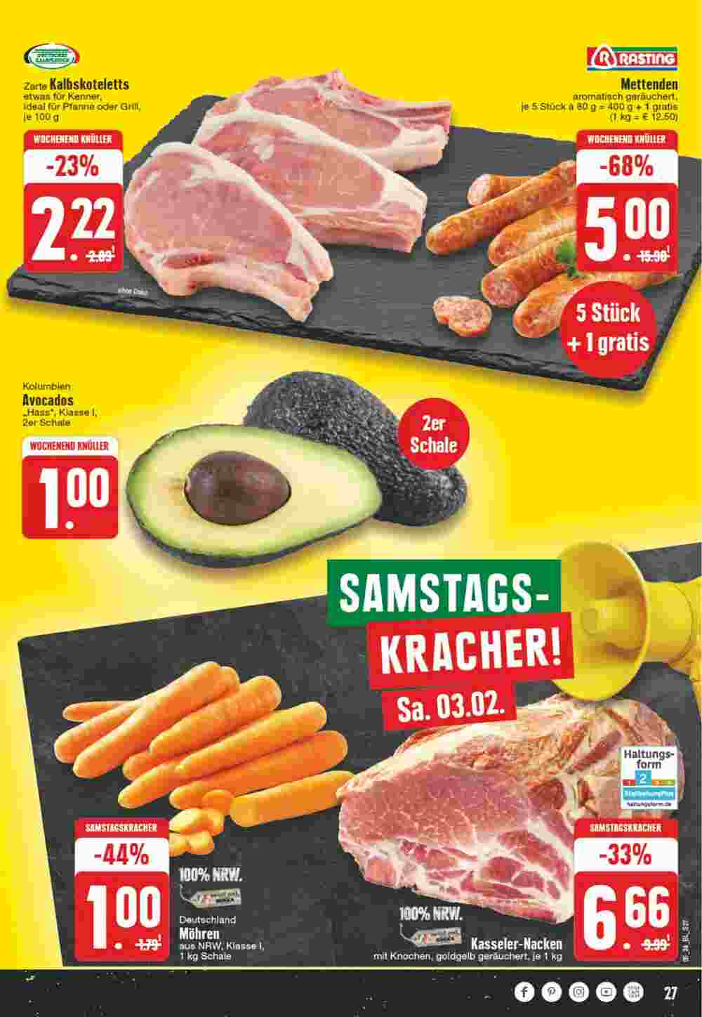 Edeka Wegner Prospekt (ab 29.01.2024) zum Blättern - Seite 27