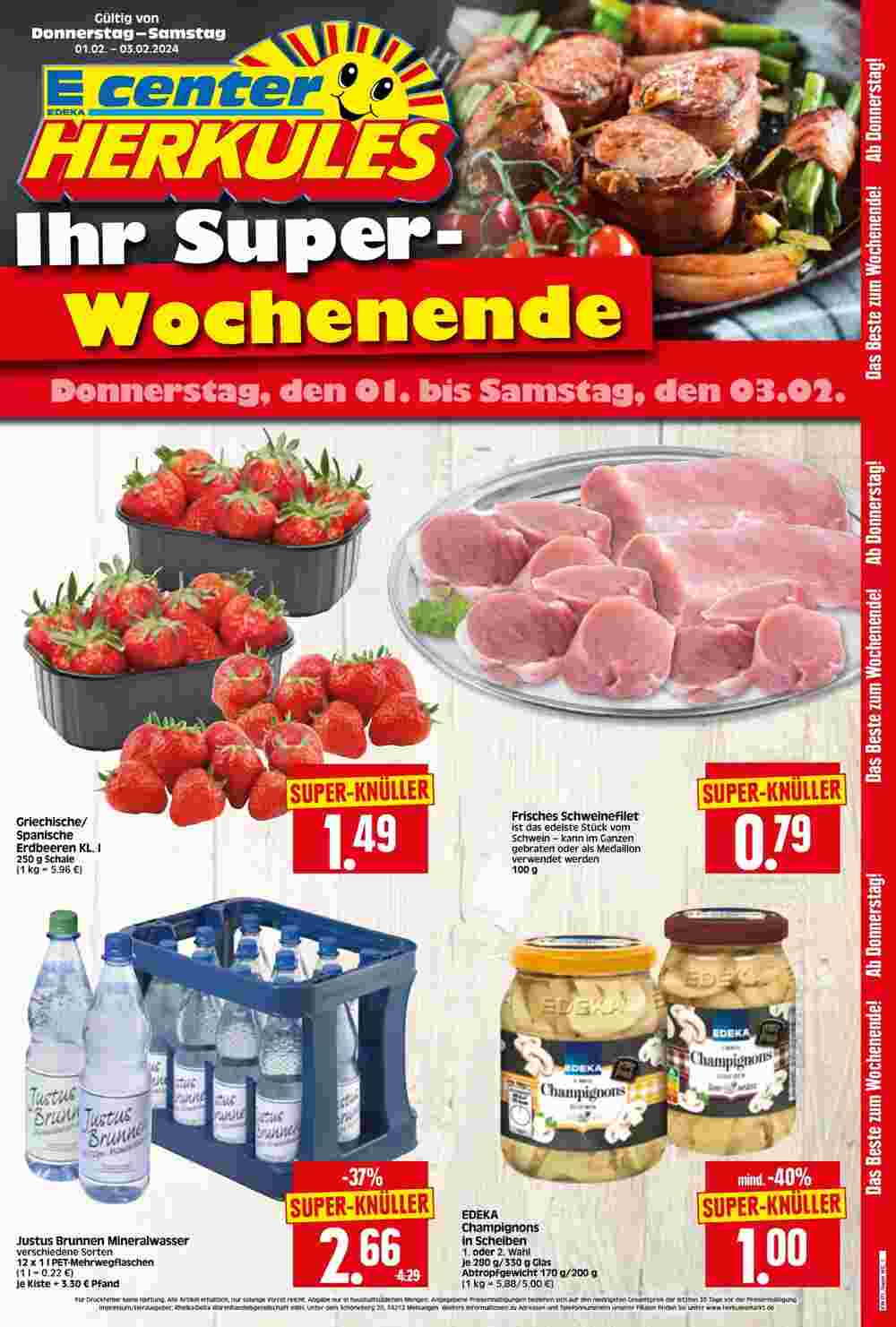 Edeka Herkules Prospekt (ab 29.01.2024) zum Blättern - Seite 1