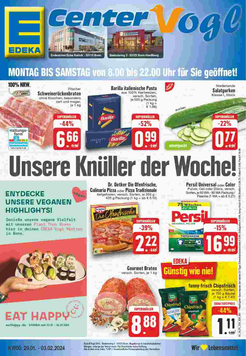 EDEKA Vogl Prospekt (ab 29.01.2024) zum Blättern - Seite 1