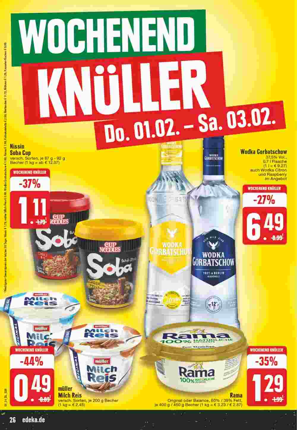 EDEKA Vogl Prospekt (ab 29.01.2024) zum Blättern - Seite 26