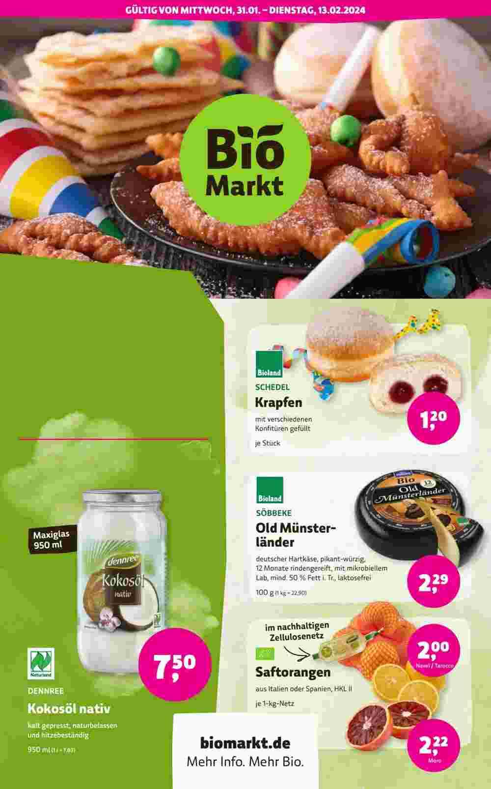 Biomarkt Prospekt (ab 31.01.2024) zum Blättern - Seite 1