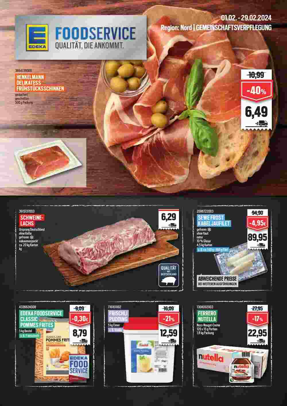 EDEKA Foodservice Prospekt (ab 01.02.2024) zum Blättern - Seite 1