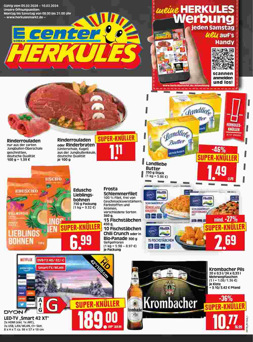 Edeka Herkules Prospekt (ab 05.02.2024) zum Blättern - Seite 1