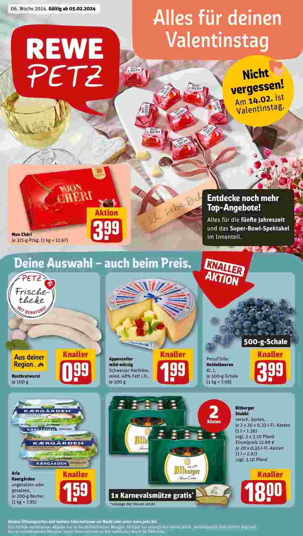 REWE PETZ Prospekt (ab 05.02.2024) zum Blättern - Seite 1