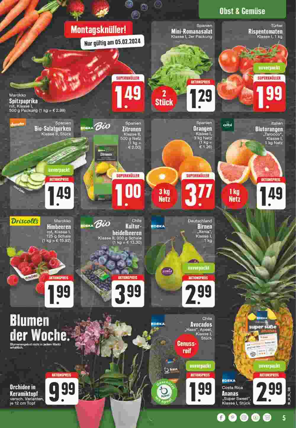 EDEKA Vogl Prospekt (ab 05.02.2024) zum Blättern - Seite 5