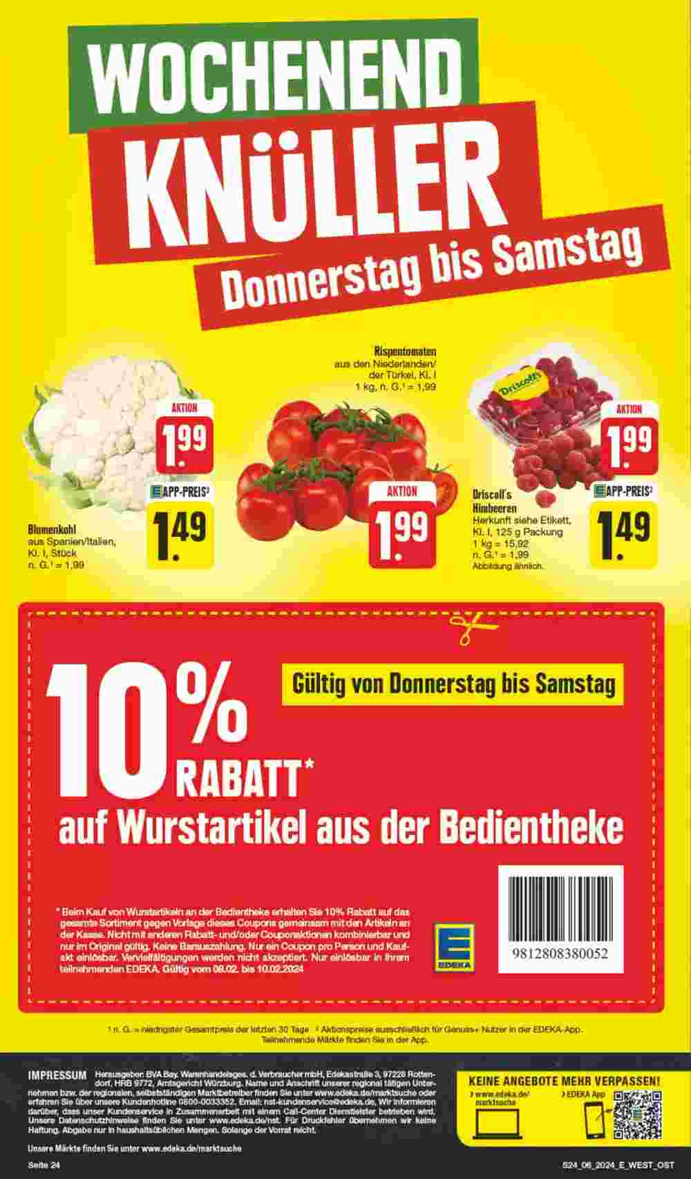 Edeka Spiegel Prospekt (ab 05.02.2024) zum Blättern - Seite 24