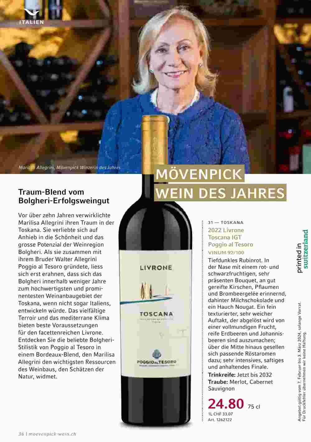 Mövenpick Wein Prospekt (ab 06.02.2024) zum Blättern - Seite 36