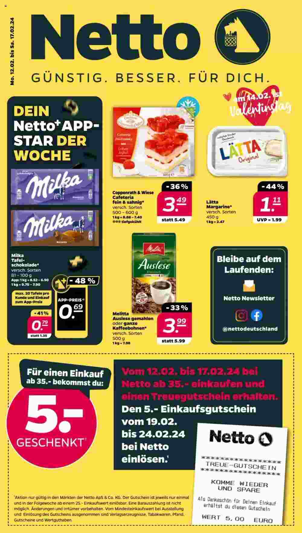 NETTO Prospekt (ab 12.02.2024) zum Blättern - Seite 1