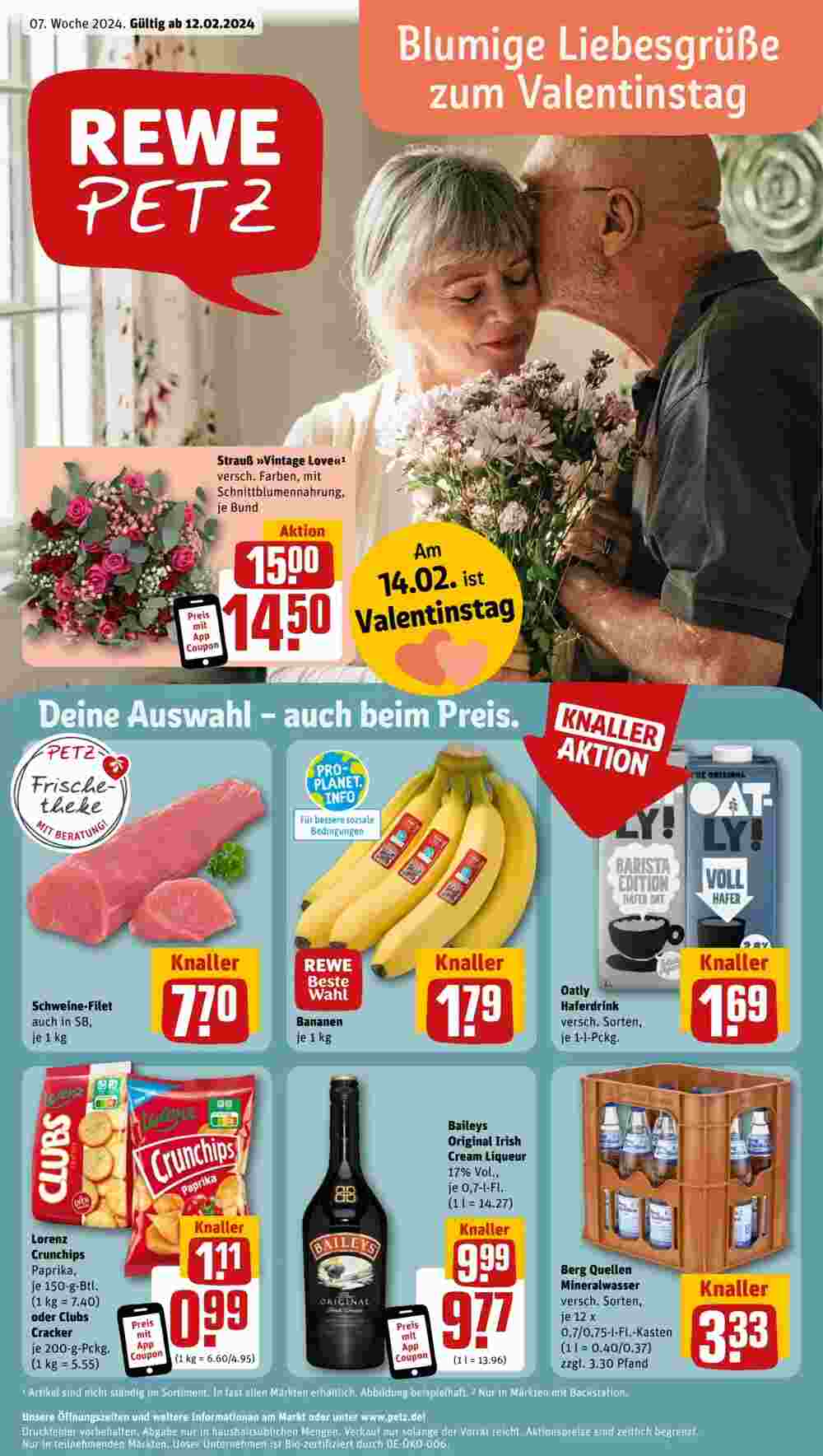 REWE PETZ Prospekt (ab 12.02.2024) zum Blättern - Seite 1