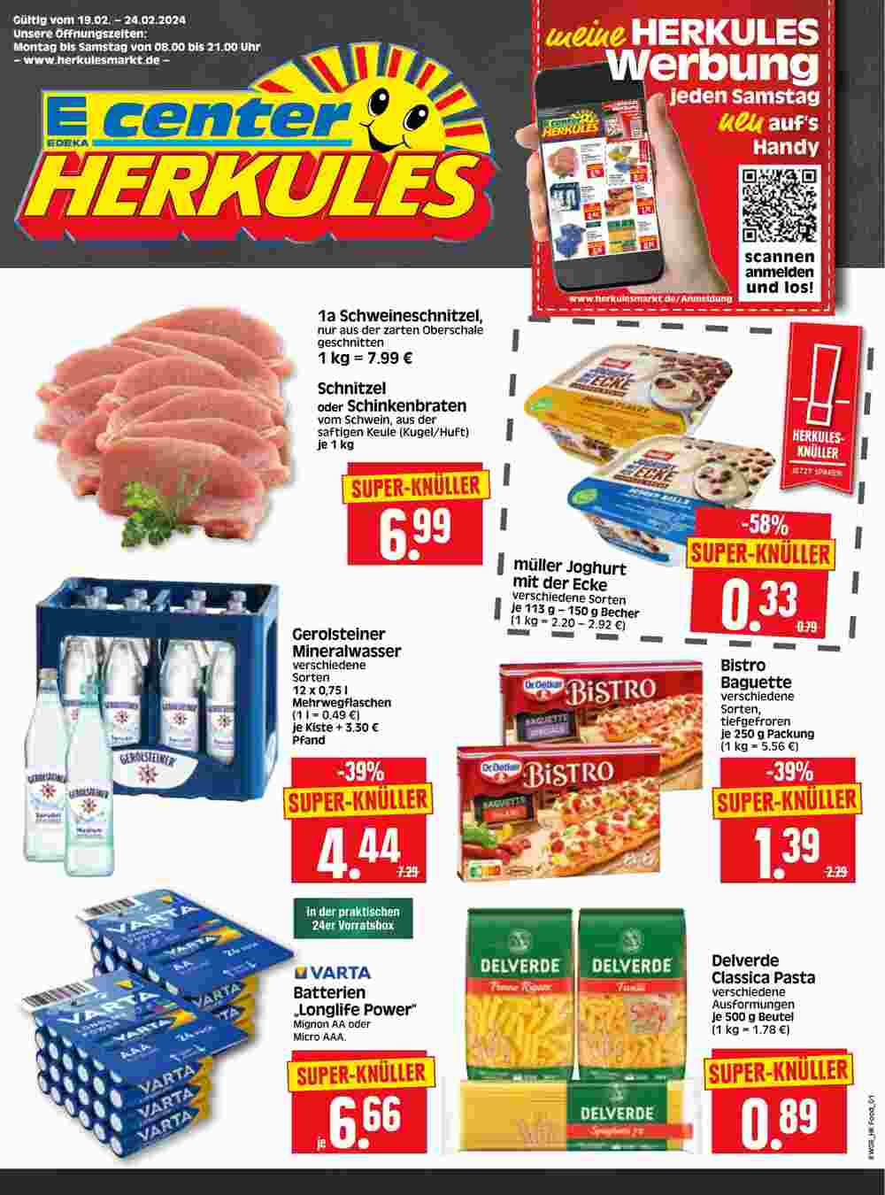 Edeka Herkules Prospekt (ab 19.02.2024) zum Blättern - Seite 1