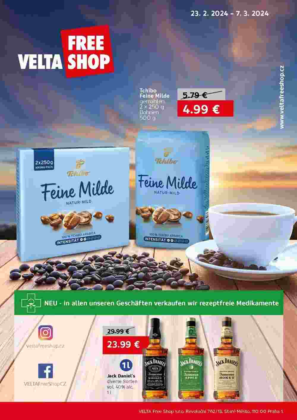 VELTA Free Shop Prospekt (ab 23.02.2024) zum Blättern - Seite 1