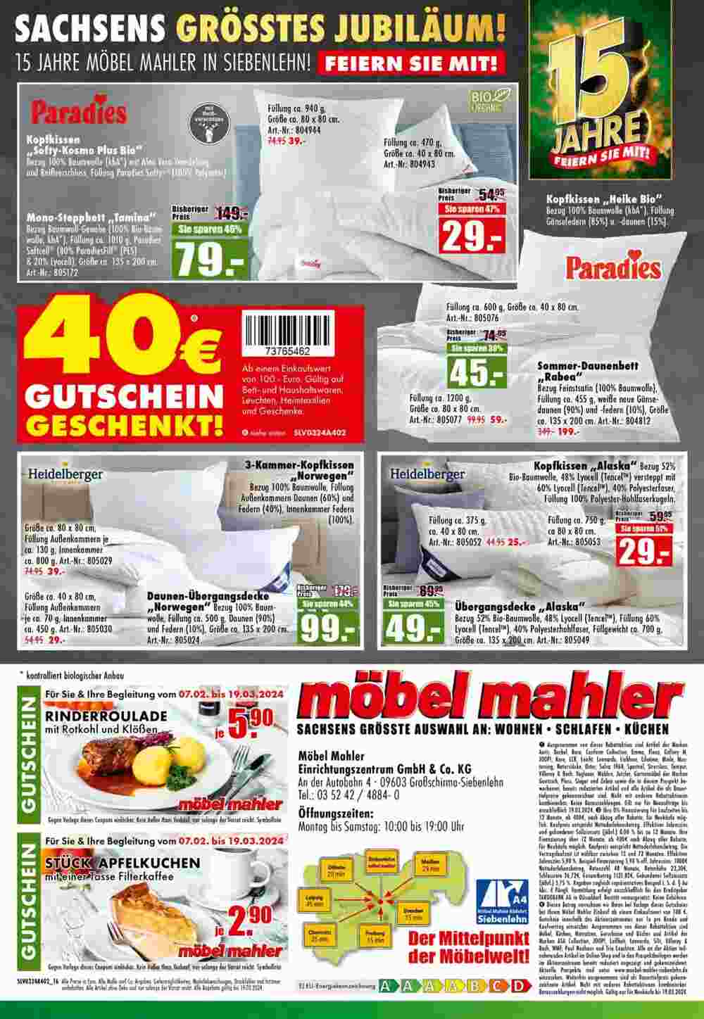 Möbel Mahler Prospekt (ab 25.02.2024) zum Blättern - Seite 16