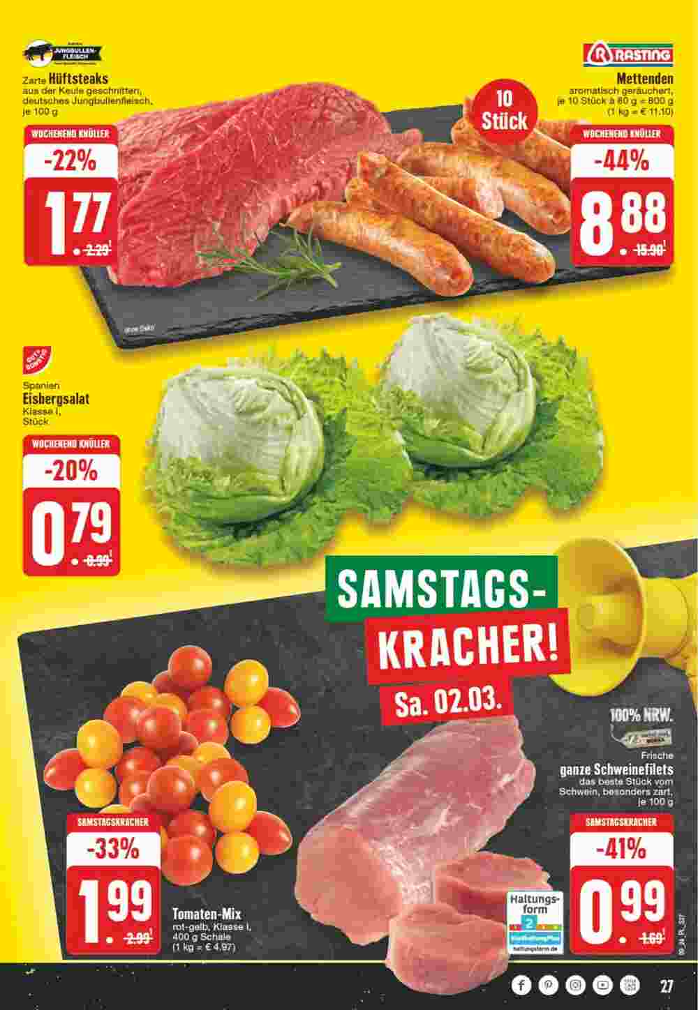 EDEKA Vogl Prospekt (ab 26.02.2024) zum Blättern - Seite 27