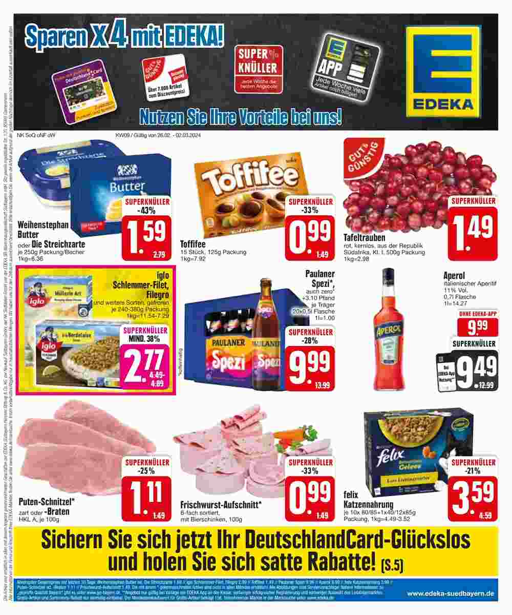 Edeka Scherer Prospekt (ab 26.02.2024) zum Blättern - Seite 2