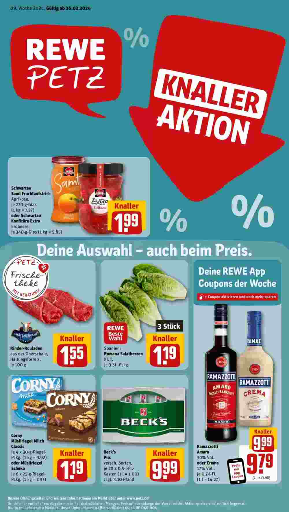 REWE PETZ Prospekt (ab 26.02.2024) zum Blättern - Seite 1