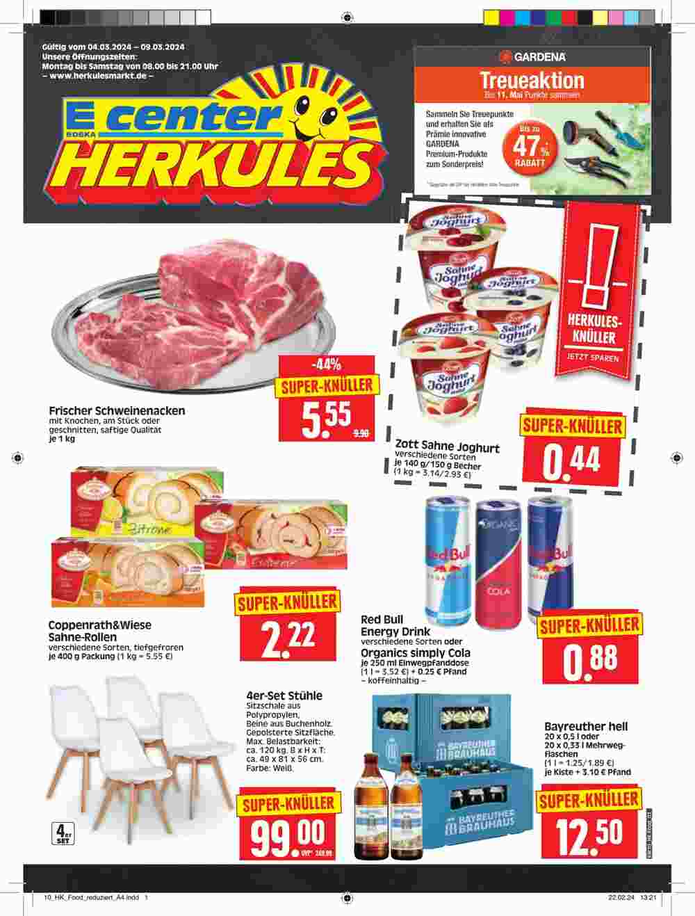 Edeka Herkules Prospekt (ab 04.03.2024) zum Blättern - Seite 1