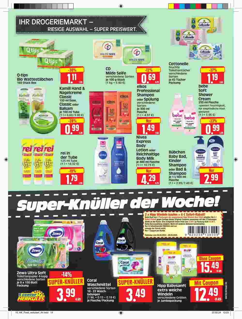 Edeka Herkules Prospekt (ab 04.03.2024) zum Blättern - Seite 14