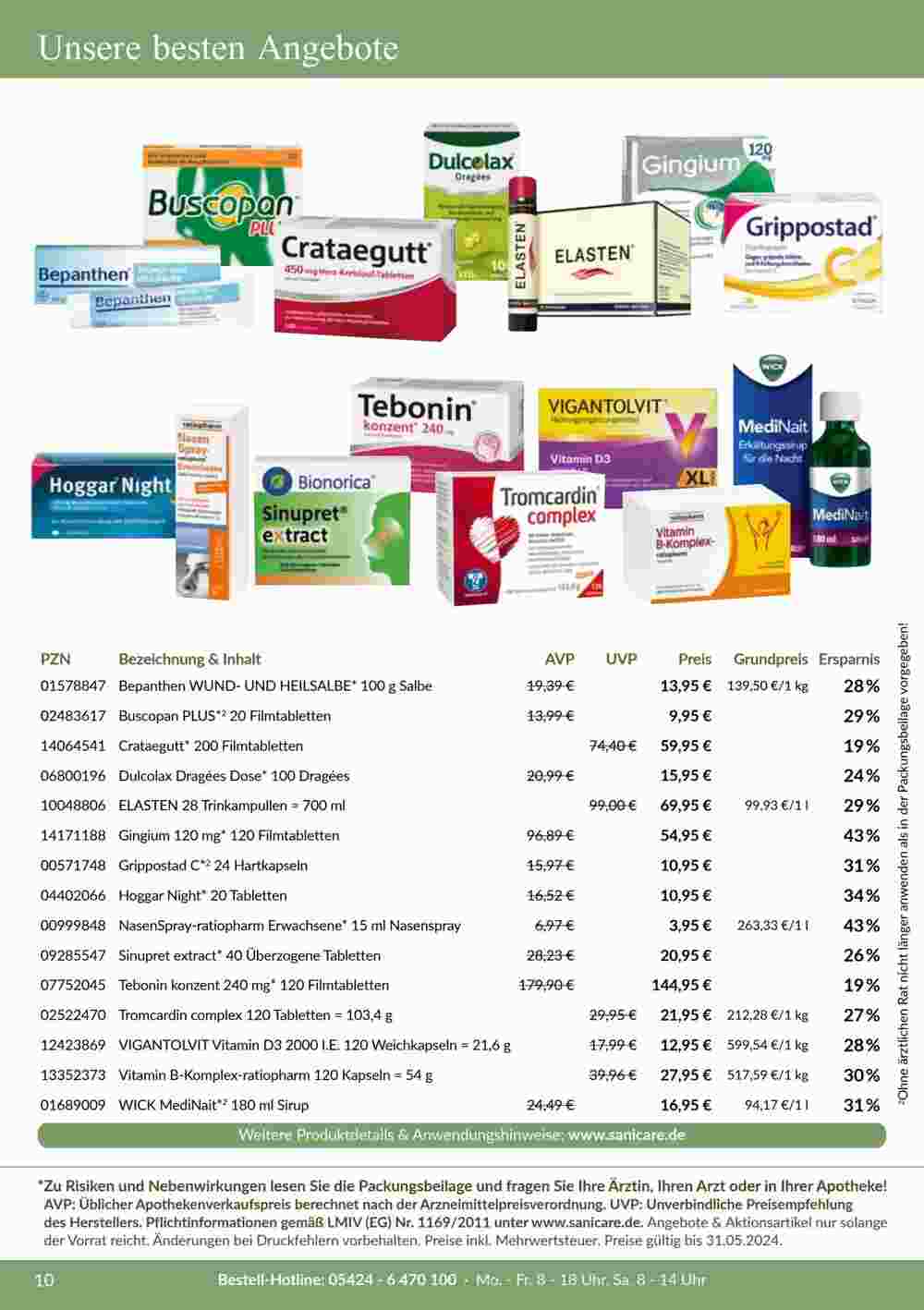Sanicare Prospekt (ab 06.03.2024) zum Blättern - Seite 10
