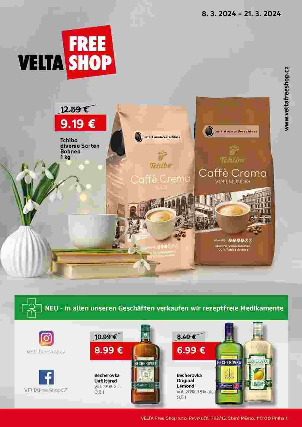 VELTA Free Shop Prospekt (ab 08.03.2024) zum Blättern - Seite 1