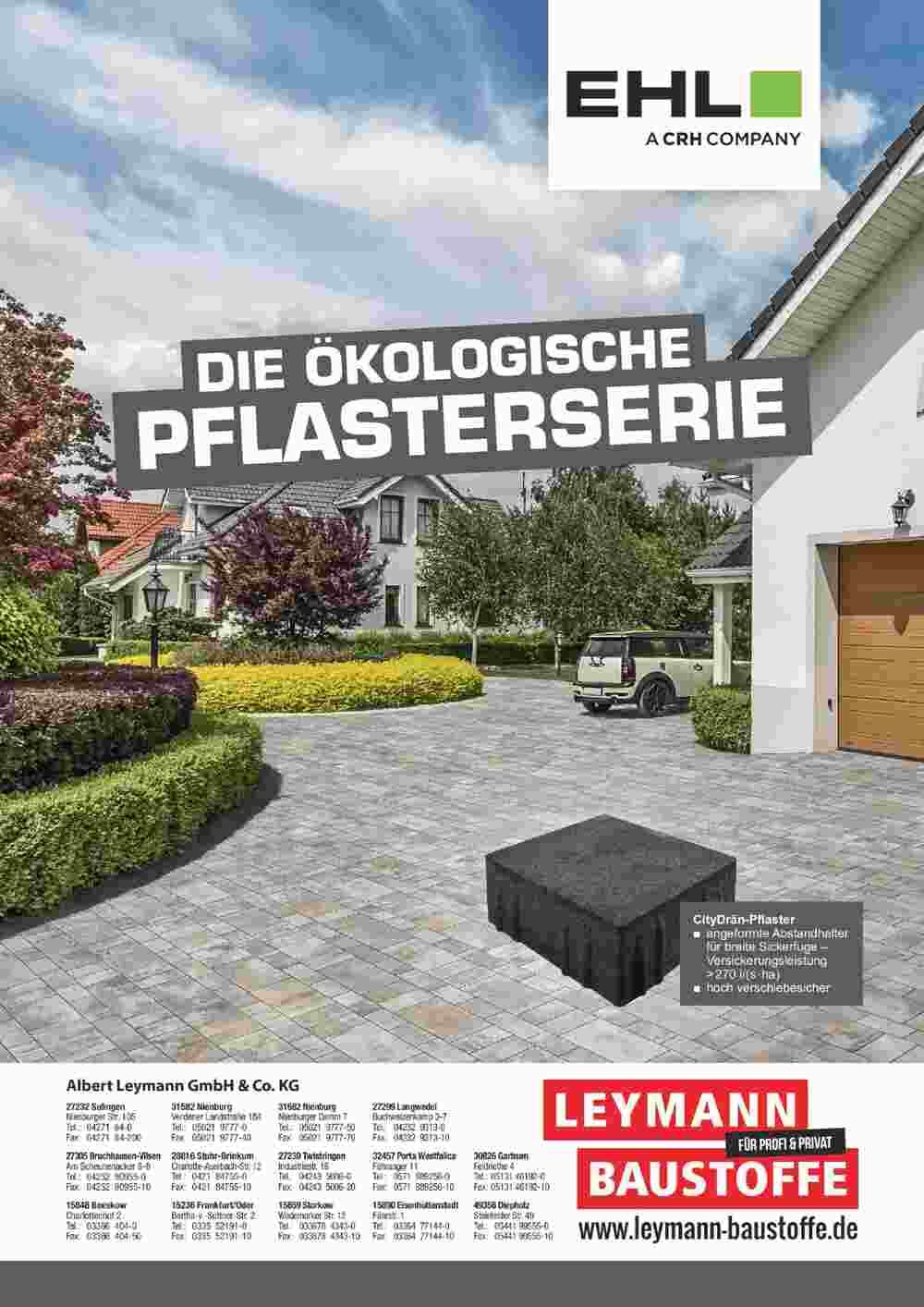 Leymann Baustoffe Prospekt (ab 11.03.2024) zum Blättern - Seite 1