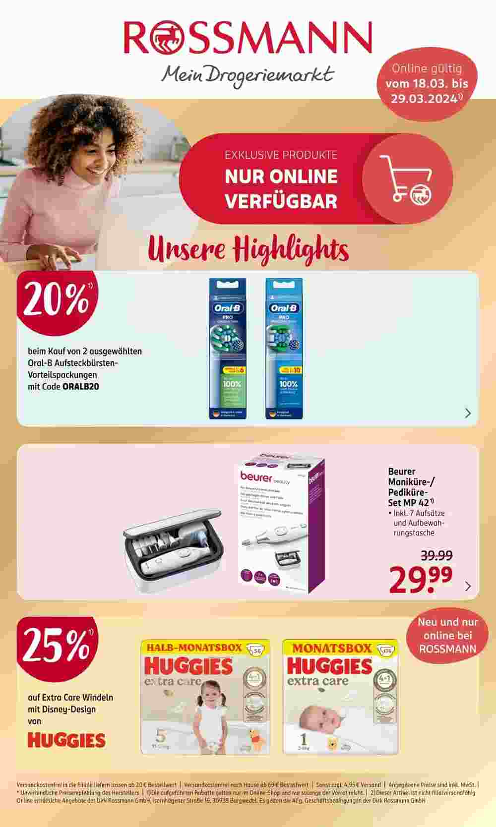 Rossmann Prospekt (ab 17.03.2024) zum Blättern - Seite 1