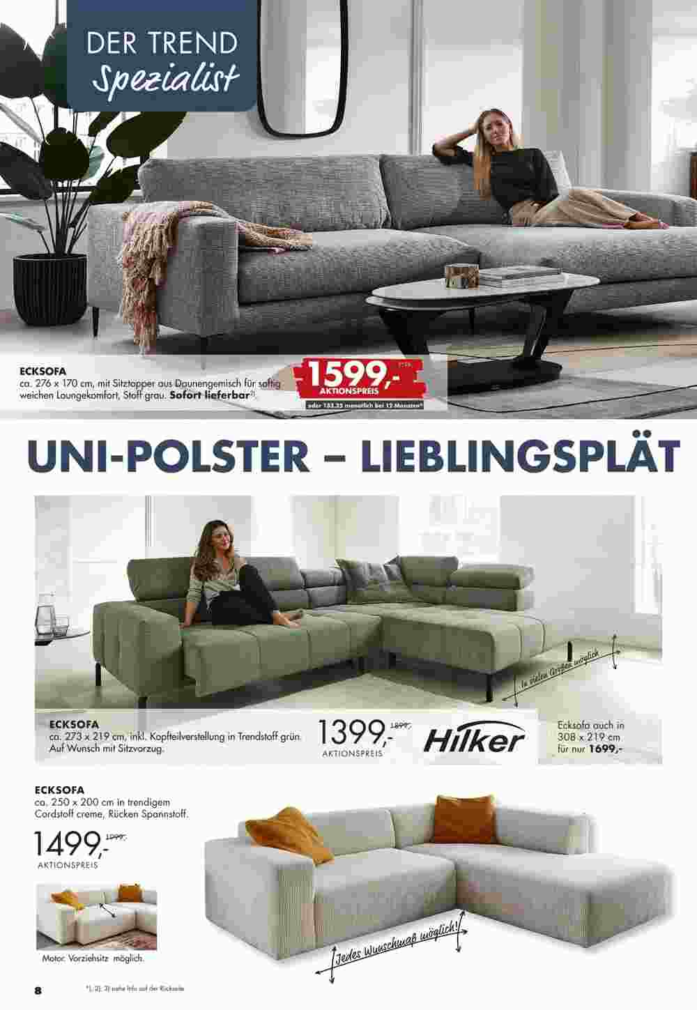 Uni Polster Prospekt (ab 24.03.2024) zum Blättern - Seite 8
