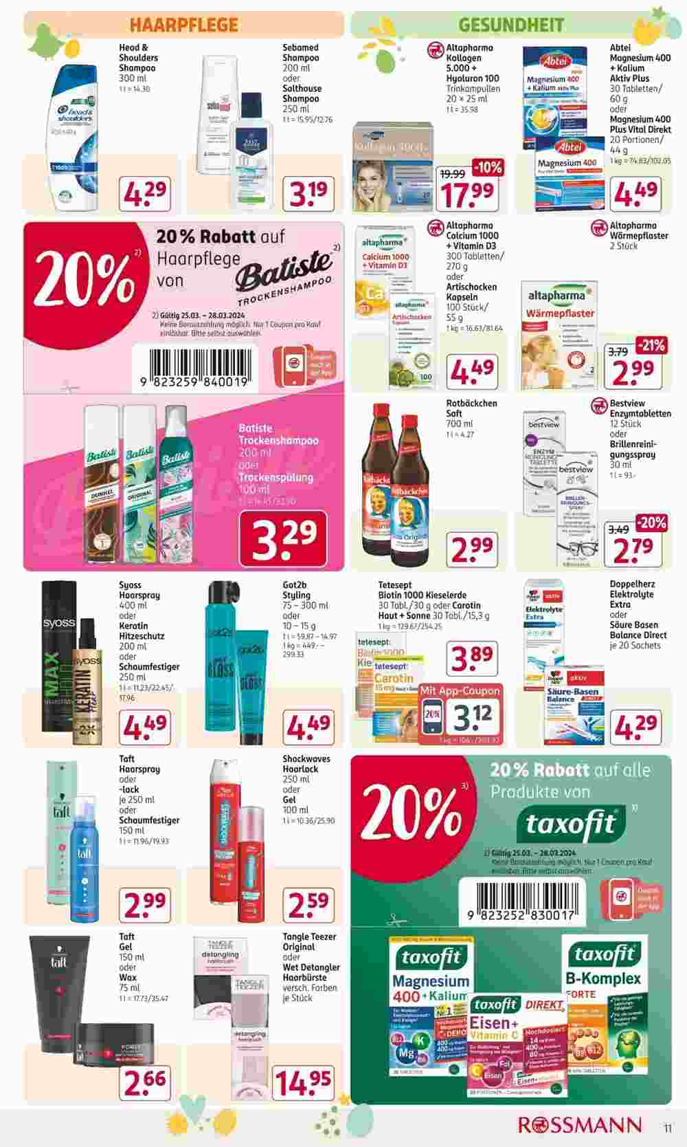 Rossmann Prospekt (ab 25.03.2024) zum Blättern - Seite 11