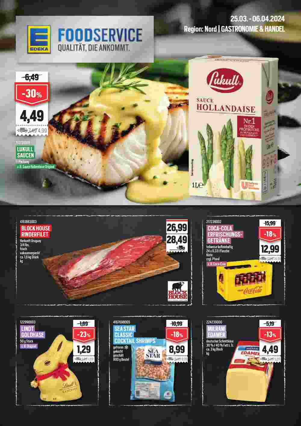 EDEKA Foodservice Prospekt (ab 25.03.2024) zum Blättern - Seite 1