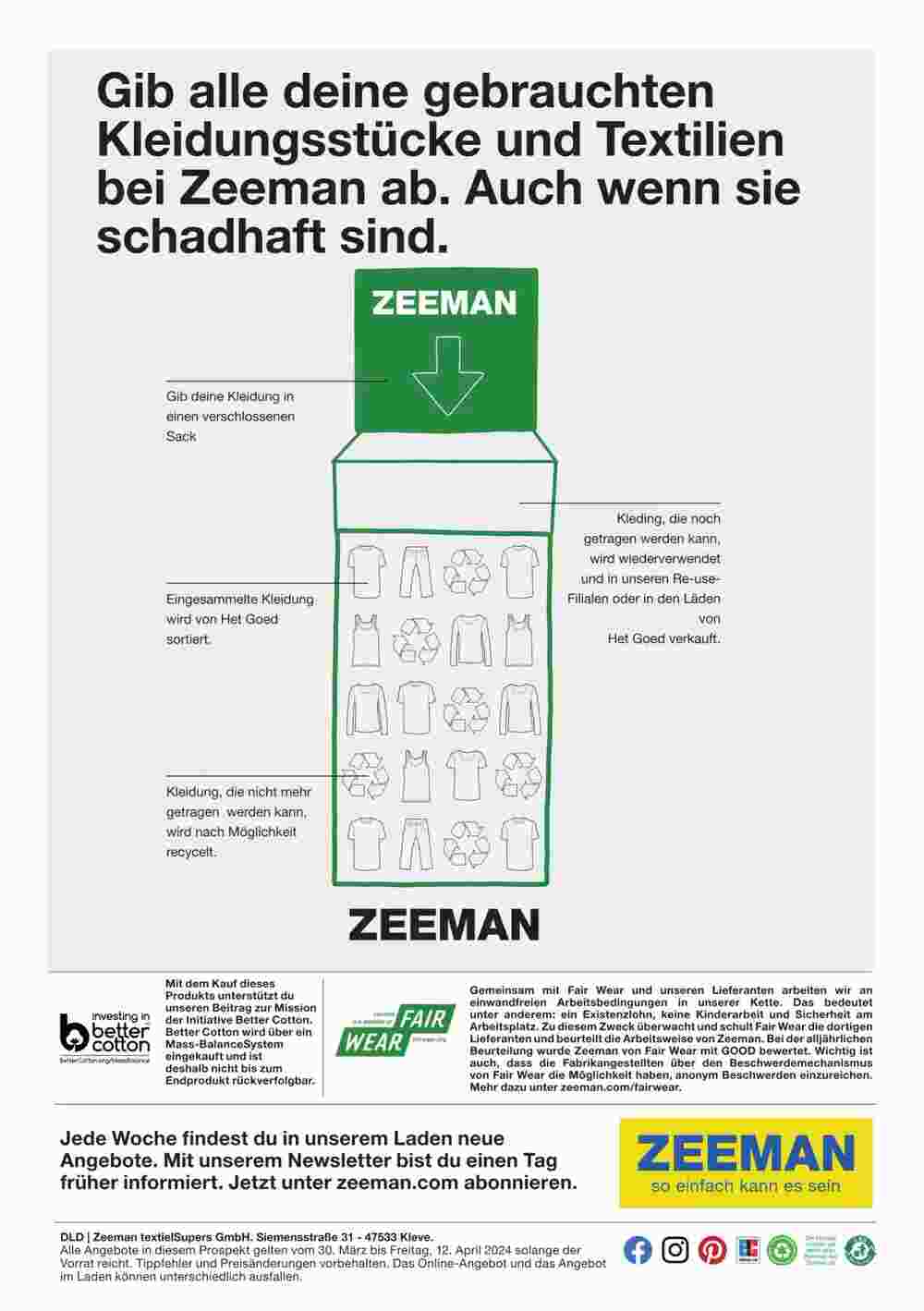 Zeeman Prospekt (ab 30.03.2024) zum Blättern - Seite 30