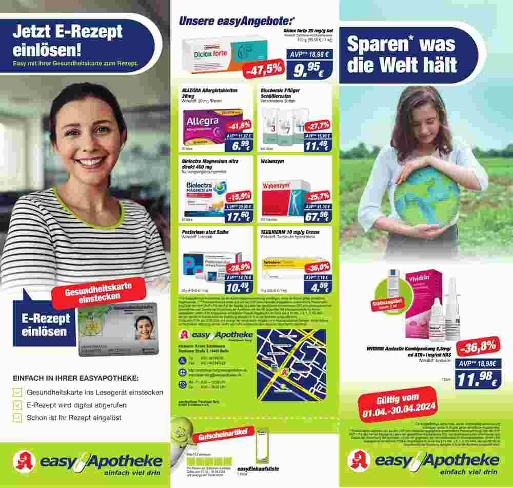 Easy Apotheke Prospekt (ab 01.04.2024) zum Blättern - Seite 1