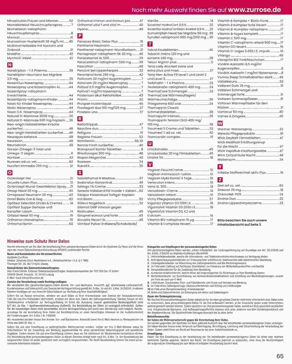 zur Rose Prospekt (ab 02.04.2024) zum Blättern - Seite 65