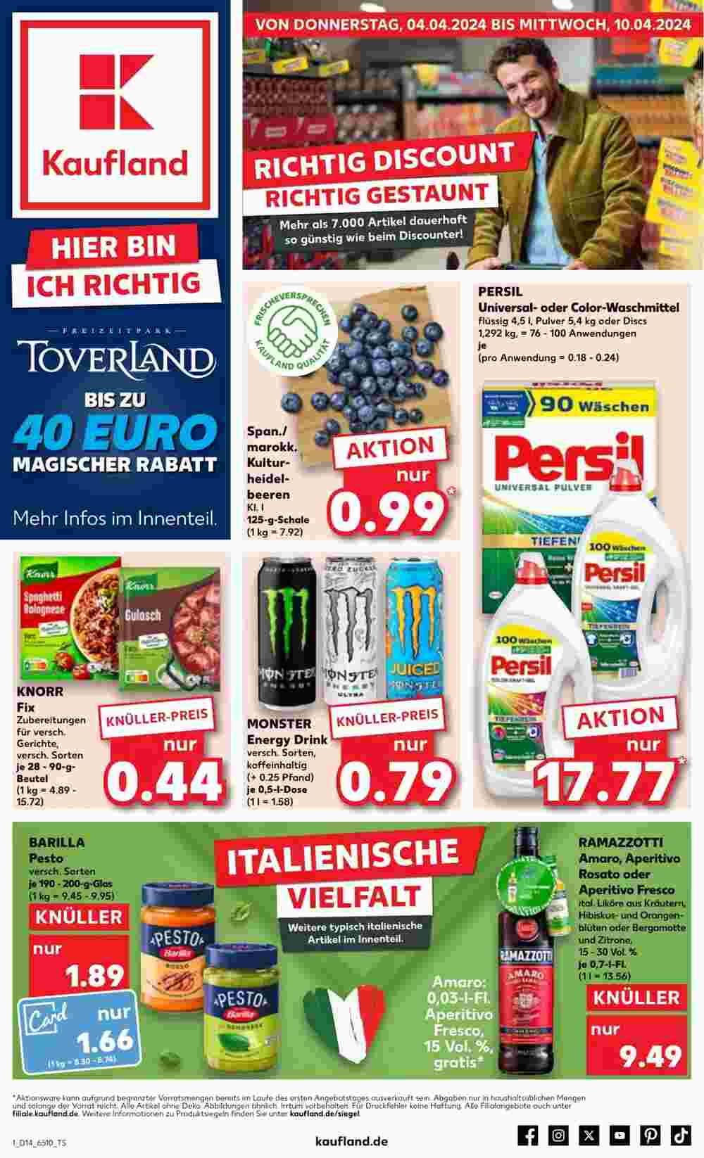 Kaufland Prospekt (ab 04.04.2024) zum Blättern - Seite 1