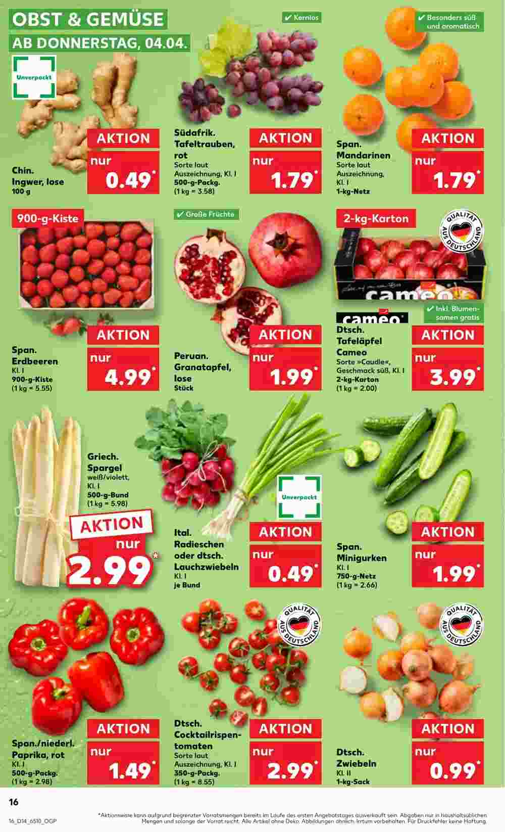 Kaufland Prospekt (ab 04.04.2024) zum Blättern - Seite 16