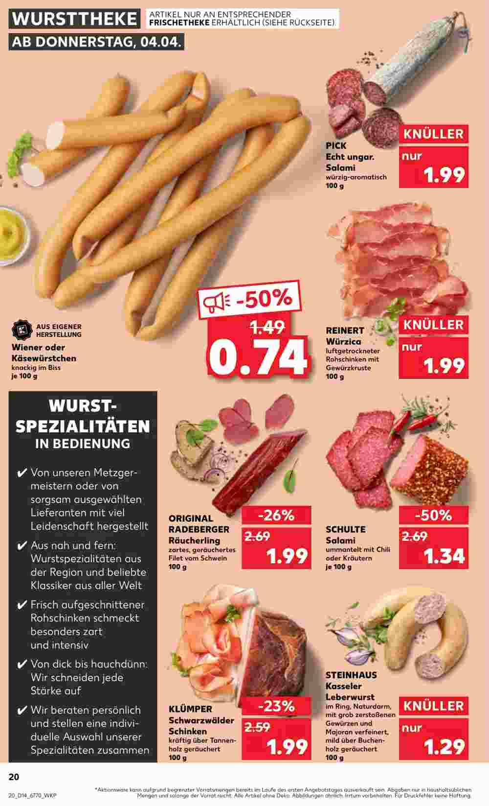 Kaufland Prospekt (ab 04.04.2024) zum Blättern - Seite 20