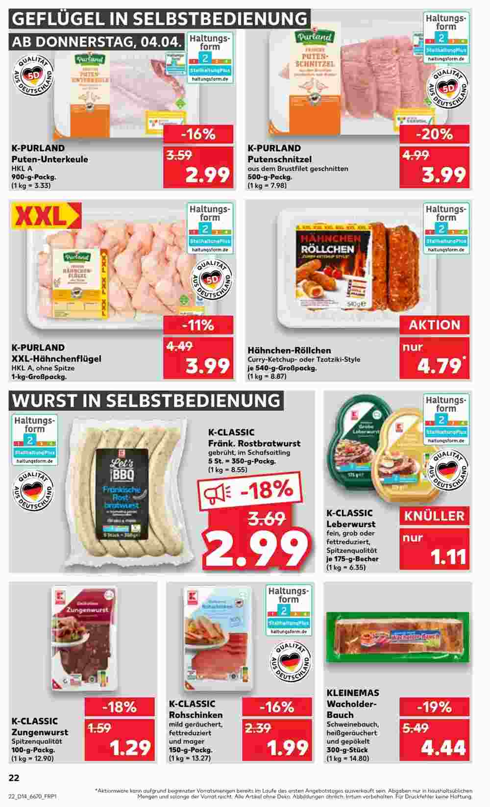 Kaufland Prospekt (ab 04.04.2024) zum Blättern - Seite 22