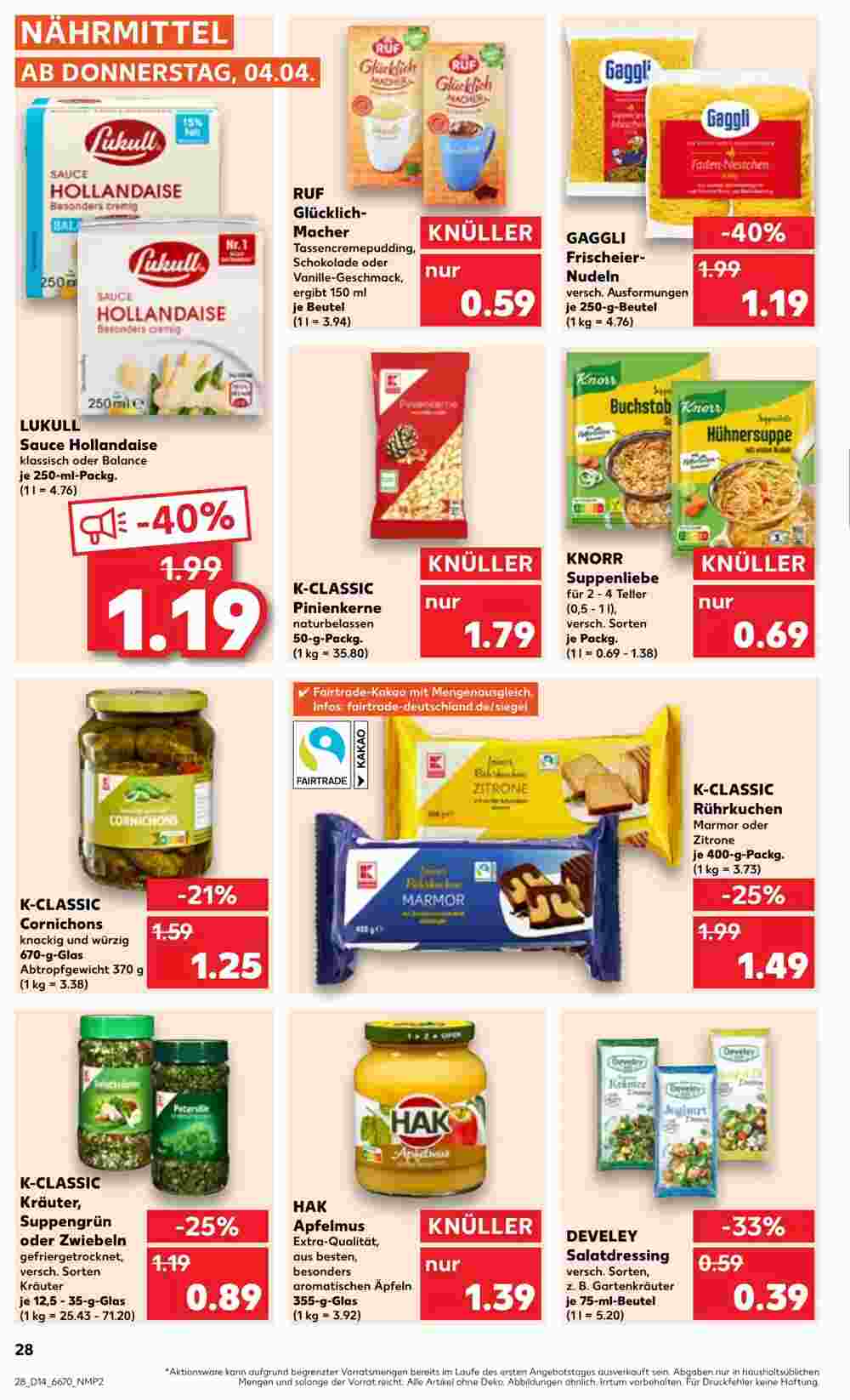 Kaufland Prospekt (ab 04.04.2024) zum Blättern - Seite 28