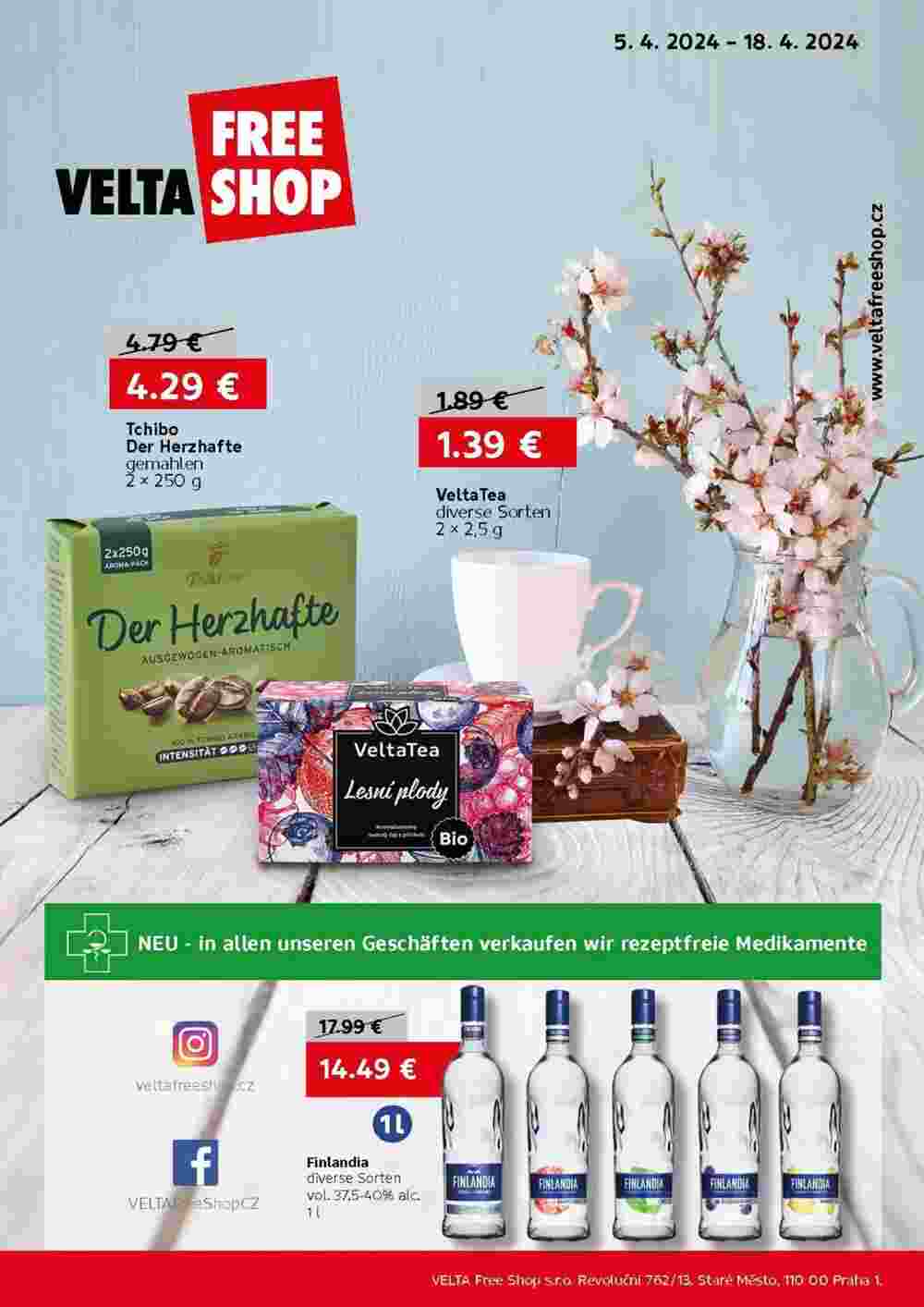 VELTA Free Shop Prospekt (ab 05.04.2024) zum Blättern - Seite 1