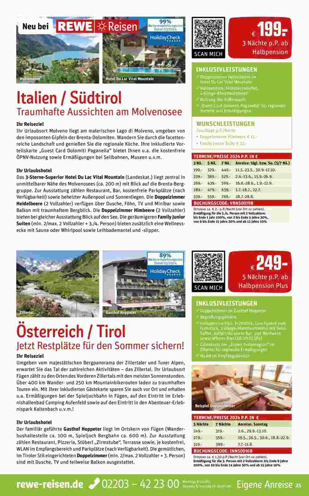 REWE Reisen Prospekt (ab 06.04.2024) zum Blättern - Seite 25