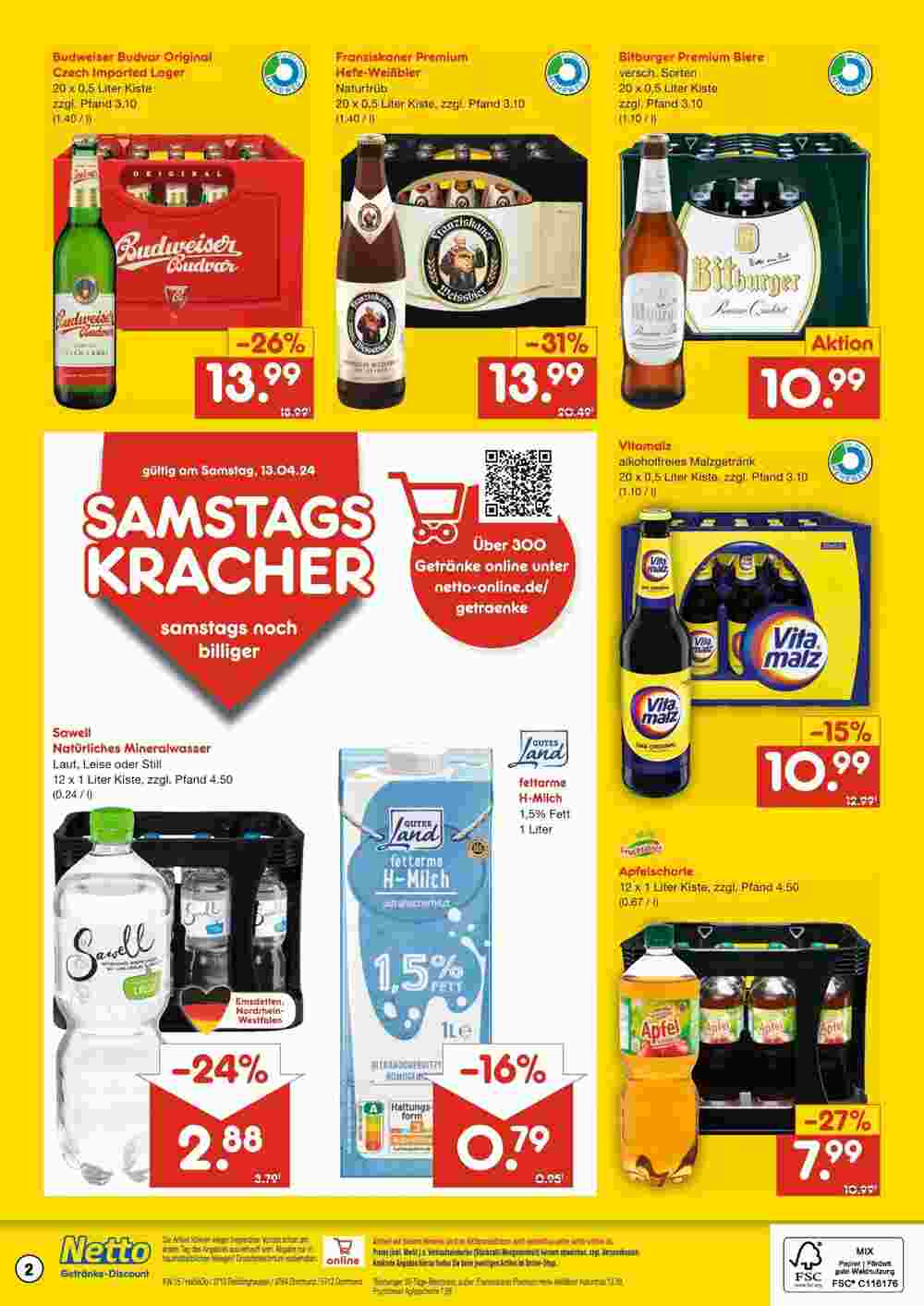 Netto Getränke Discount Prospekt (ab 08.04.2024) zum Blättern - Seite 2